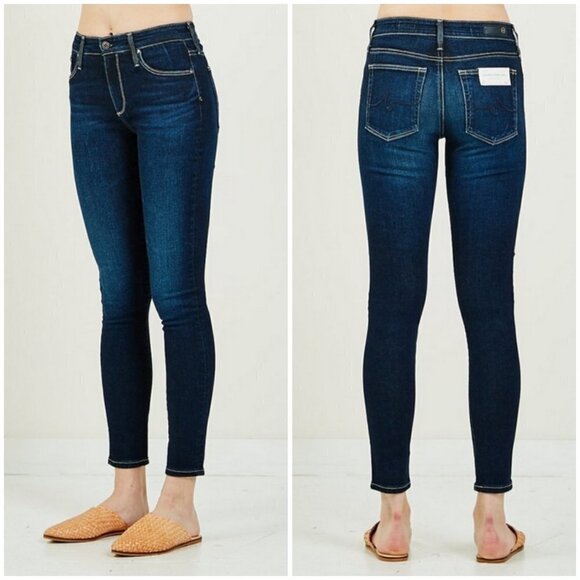 💕AG💕 Farrah High Waist Skinny Ankle Jeans - Darjeeling Blue 27 NWT - Picture 6 of 16